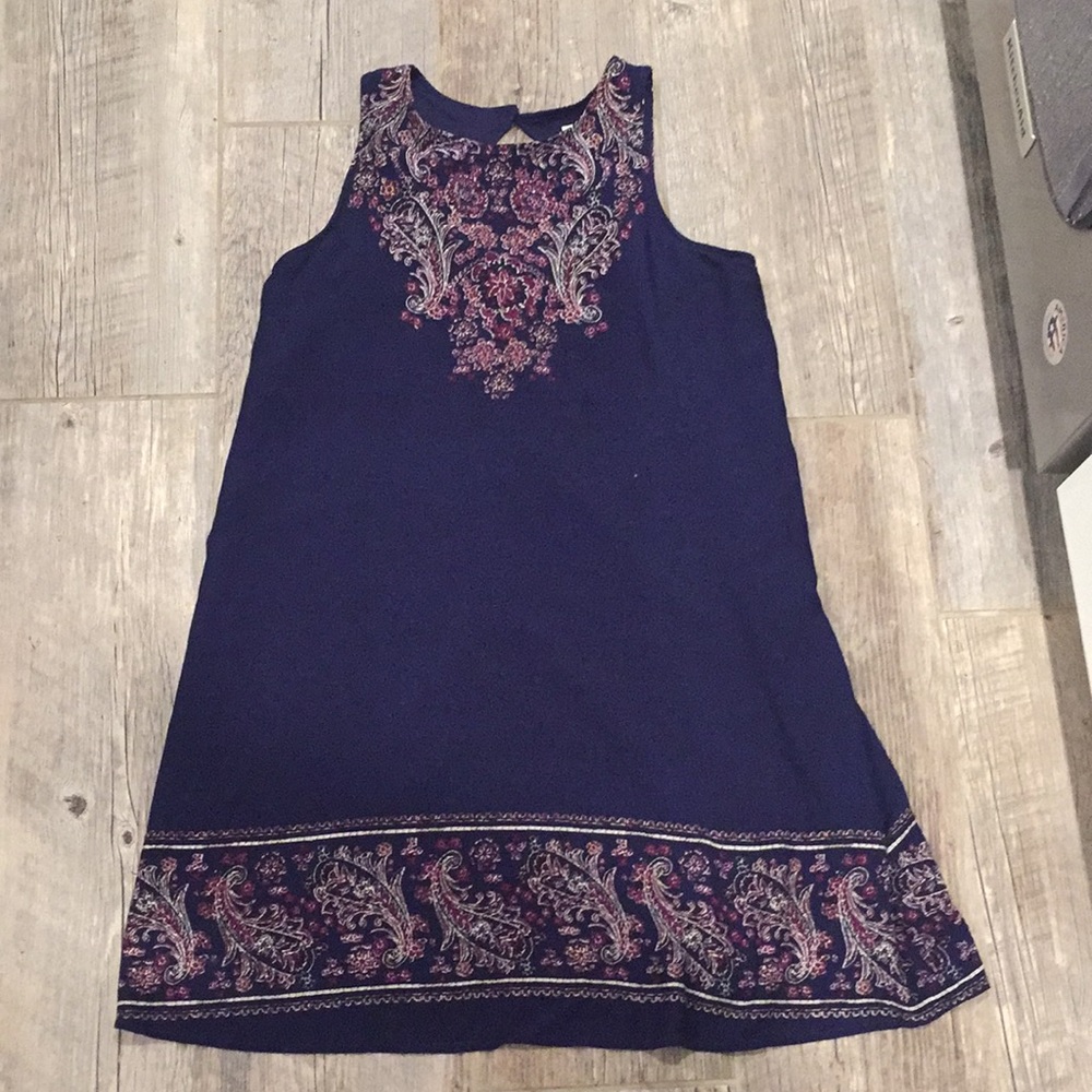 Blue and purple dress